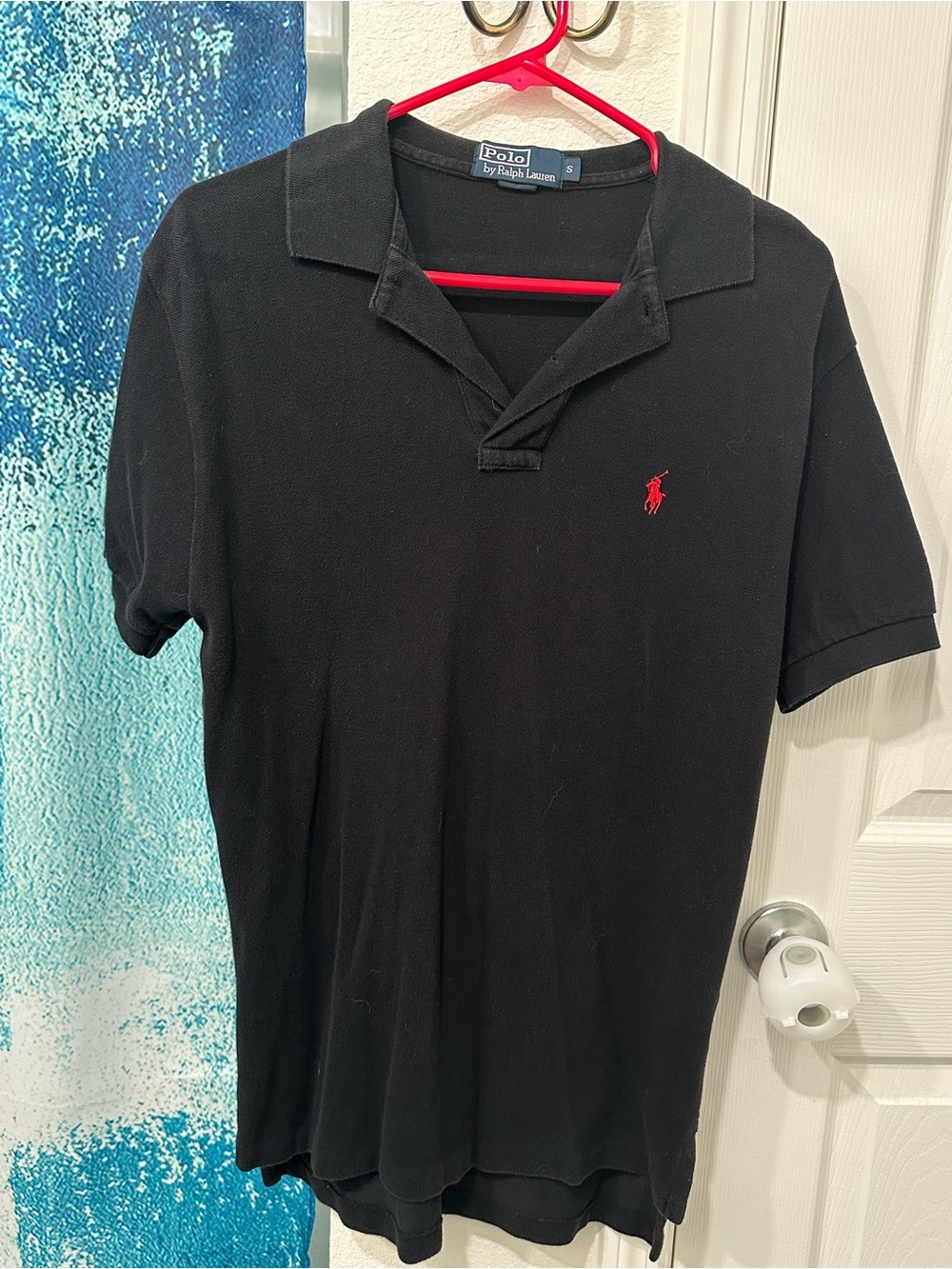 #30 Polo by Ralph Lauren Black Polo with Red Pony Logo